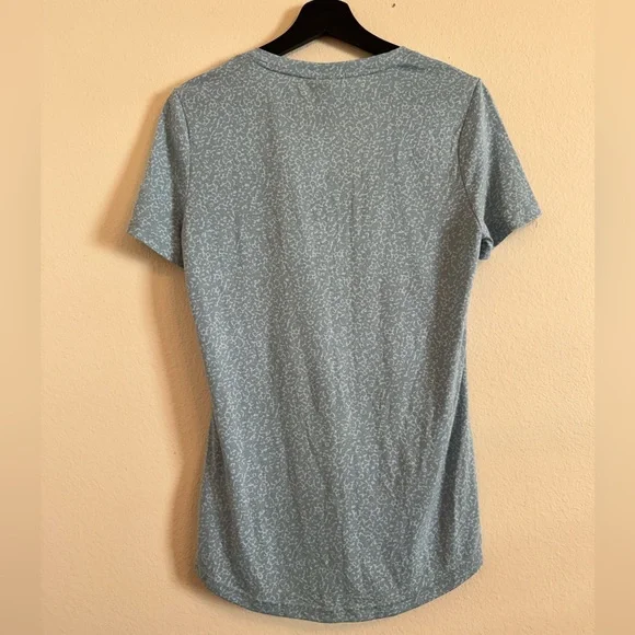 Adidas T-Shirt Short Sleeve V-Neck Blue M - Picture 7 of 9